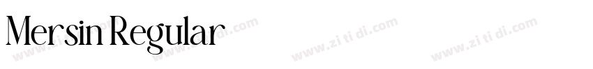 Mersin Regular字体转换